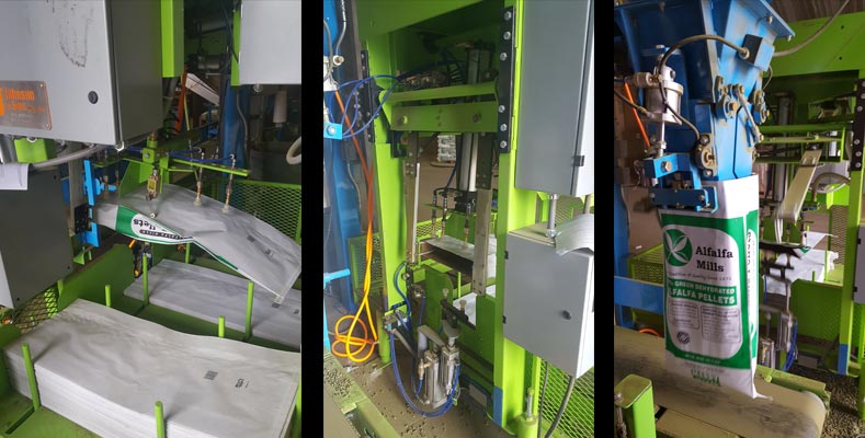 automated bag placing for open mouth bags