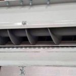 progressive pitch flighting on mild steel auger