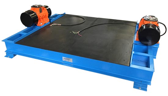 low profile flat deck vibration table