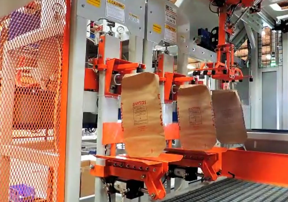 Automatic Valve Bag Filling and Placing