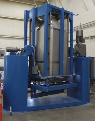 in bin blending of powders and ingredients using IBC tumble blender