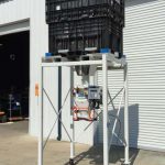 buckhorn probox located above model gwb digital open mouth bagger machine