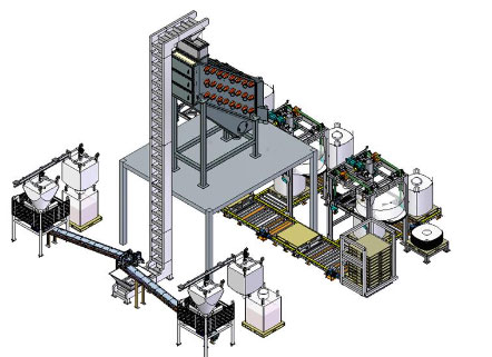 raw sugar unloading, screening, and bulk bag filling system