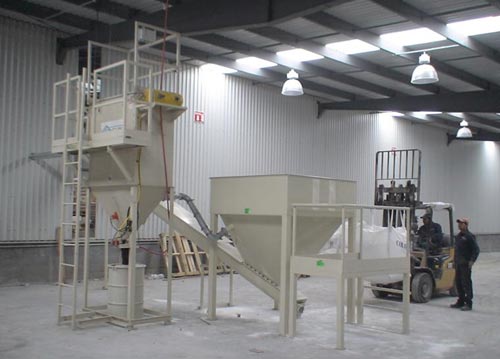bulk bag unloading with dust collection