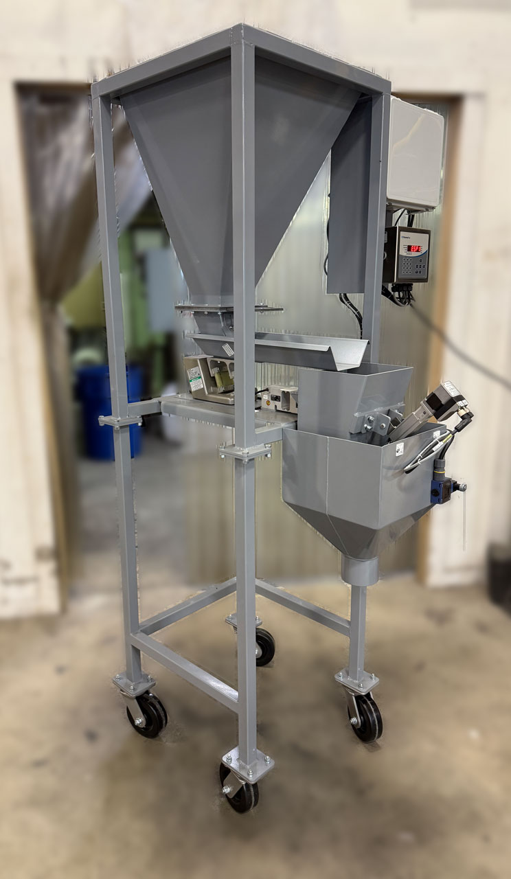 Small Bag Filling Machine Full Side View