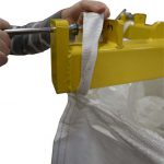 big bag lifting frame with retainers