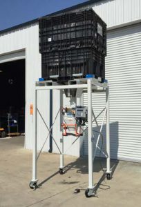 buckhorn probox located above model gwb digital bagging equipment for beans