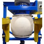 dust controlled bulk bag filling fill head inflated