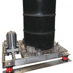 316 stainless steel pneumatic vibrating table for drums and containers