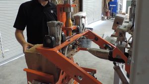 flour bagging machine with bag sealer