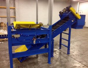 Bulk Bag Agitation Paddles - Cleated Incline Conveyor