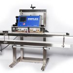 emplex mps 7500 band sealer with conveyor for bags and pouches