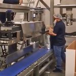 high speed band sealer for bands and pouches mps 14000 conveyor line