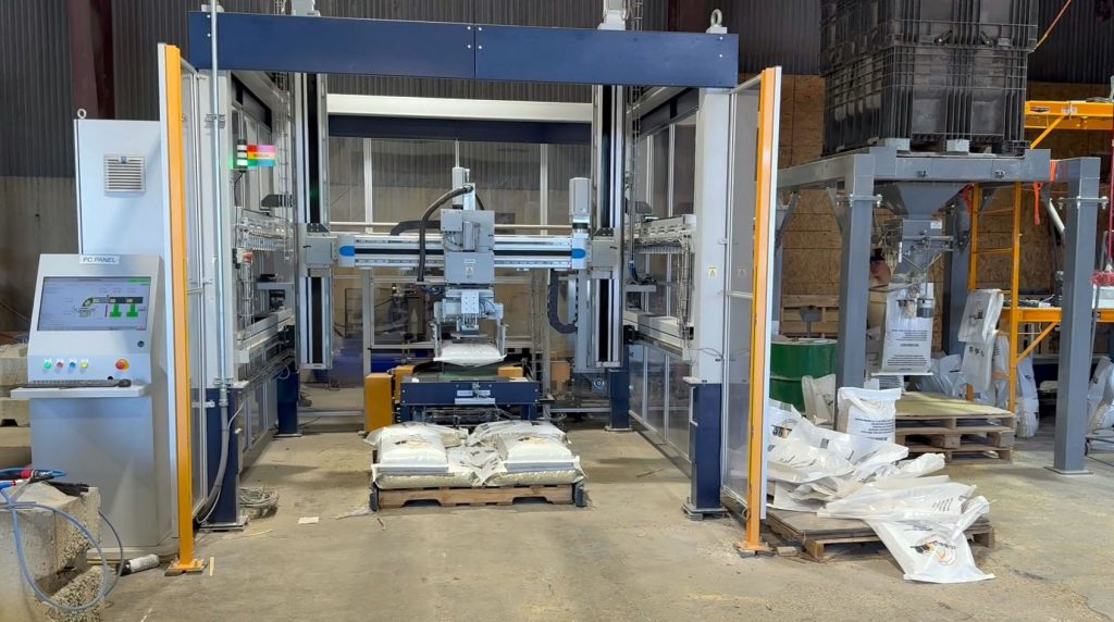 Low-cost Automatic Bag Palletizer