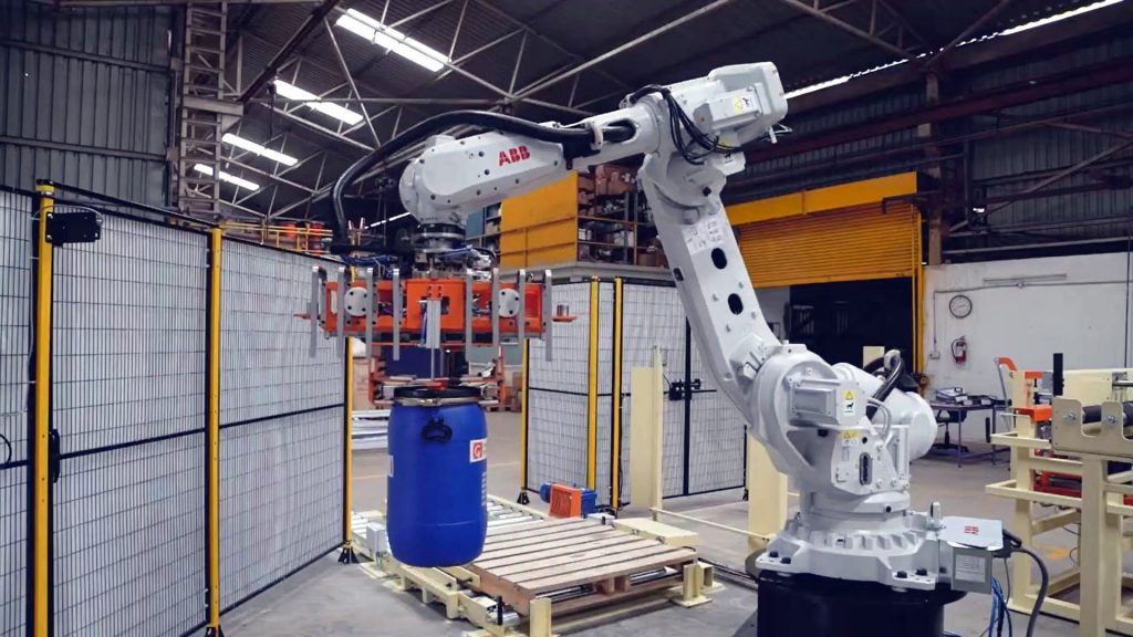 automatic drum palletizer robot