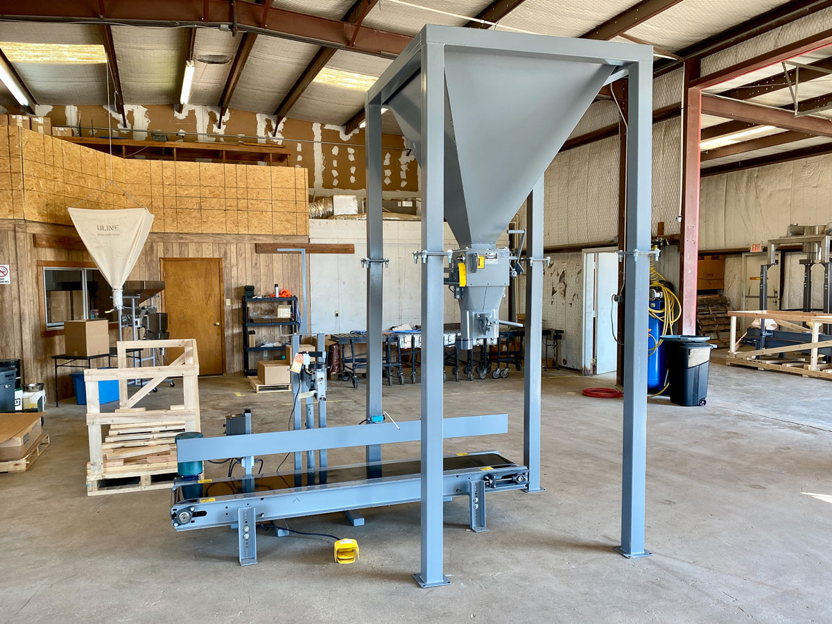 manual bag filling machine and system for corn grains and feed