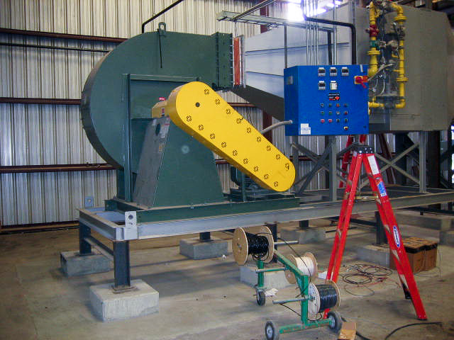 inlet air fan for fluid bed dryers