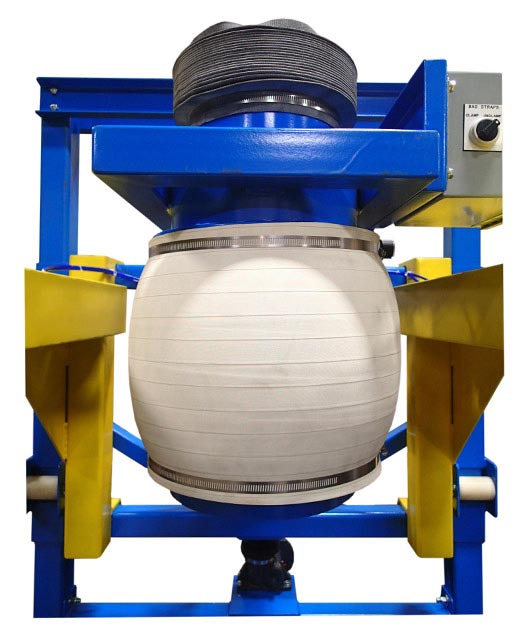 dust controlled bulk bag filling fill head inflated