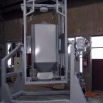 powder mixing and blending inside IBC using IBC tumble blender