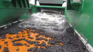 dewatering screen for sand and ash from boiler