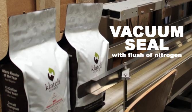 coffee bag sealers used for packaging roasted coffee