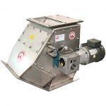 drum magnet in chute housing with drive motor