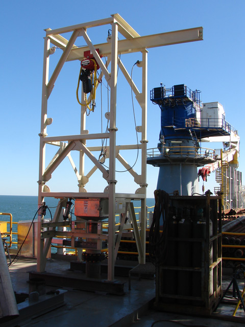 Side View of Bulk Bag Unloader