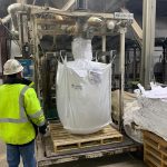 bulk bag filling system for silica sand and aggregates