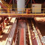 dust suppression for conveyor transfer point