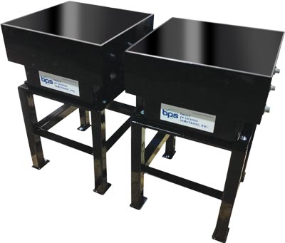 compact powder using a vibrating table